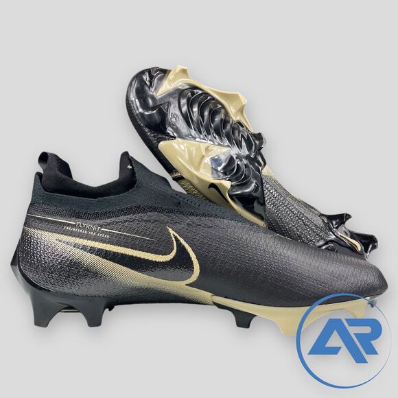 Nike Vapor 360 Elite Black Gold Men's Size 12.5 Football Cleats CV6282-004 - Picture 5 of 7